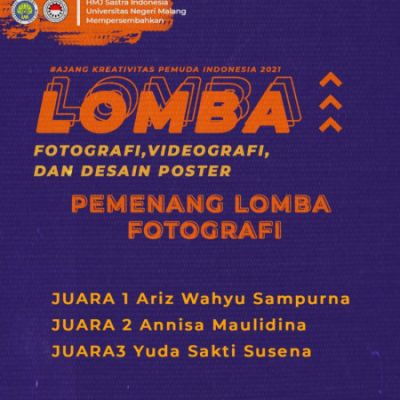 Congratulations on the Achievements of Student Yuda Sakti Susena and Team Muhammad Ghufron Effendi Study Program of Education Technology FIP UNESA 3rd Place in Photography Contest and 2nd Place in Video Contest at the Indonesian Youth Competition