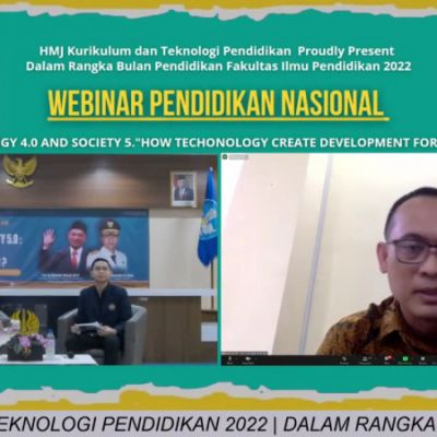 2022 National Education Webinar About Technology 4.0 and Society 5.0: How Technology Create Development for Education