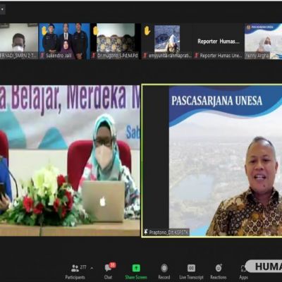 Pascasarjana Helat Webinar Manajemen Perubahan untuk Implementasi Merdeka Belajar dan Merdeka Mengajar