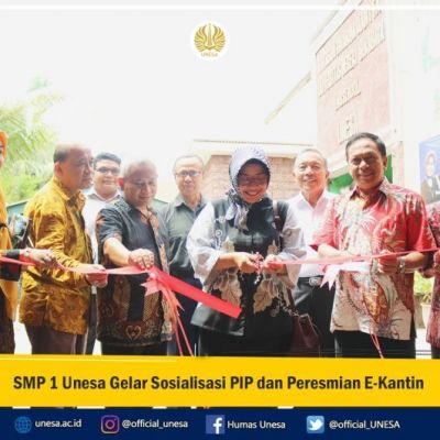SMP 1 Unesa Gelar Sosialisasi PIP dan Peresmian E-Kantin