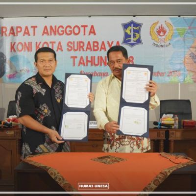 KONI Kota Surabaya Gandeng Unesa Untuk Tingkatkan Prestasi Atlet