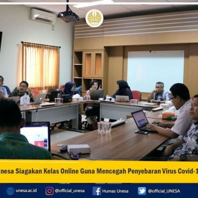Unesa Siagakan Kelas Online Guna Mencegah Penyebaran Virus Covid-19