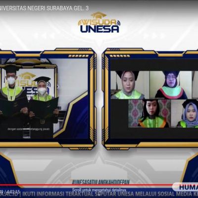 UNESA Kukuhkan 1080 Lulusan pada Wisuda Gelombang Tiga