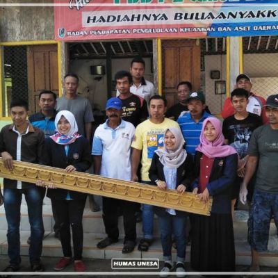 Mahasiswa Unesa Berikan Pelatihan Pengelolaan Limbah Batu Kumbung