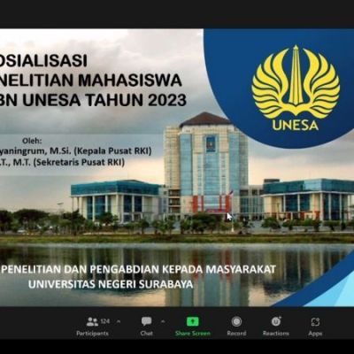 Perkuat Riset, UNESA Danai Penelitian untuk Mahasiswa
