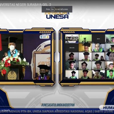 Wisuda Gelombang Dua, Rektor Optimistik Lulusan UNESA Mampu Beradaptasi dan Berkontribusi