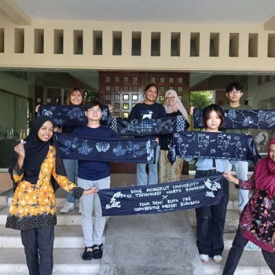 Belajar Membatik Akhiri Student Mobility Mahasiswa Thailand di UNESA