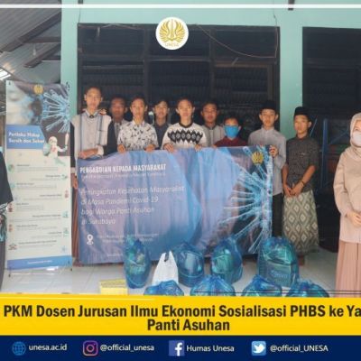 Tim PKM Dosen Jurusan Ilmu Ekonomi Sosialisasi PHBS ke Yayasan Panti Asuhan