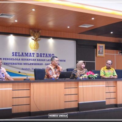 Kunjungan Tim Pengelola Keuangan Badan Layanan Umum Unmul ke Unesa