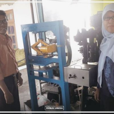 Dosen Unesa Kembangkan Mesin Pengepres Kulit Berbasis Internet of Things IoT