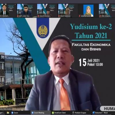 Dekan FEB UNESA Dorong Yudisiawan Periode II 2021 untuk Terus Belajar dan Mengembangkan Diri