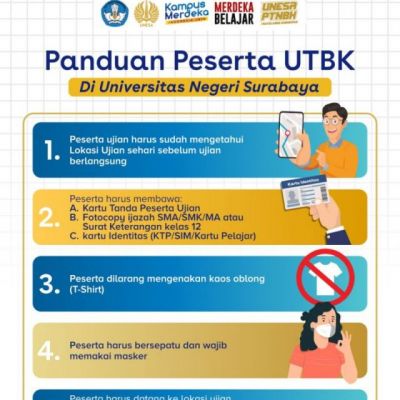 Peserta UTBK, Perhatikan Kembali Ketentuan dan Lokasi Tes, Jangan Sampai Salah Lokasi atau Terlambat