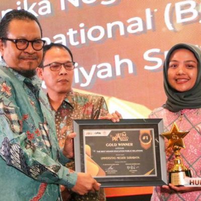 Sekali Lagi, UNESA Raih Gold PR Jatim Award 2023