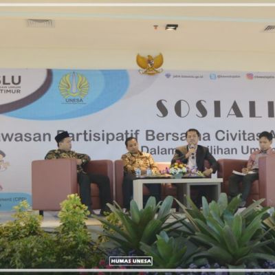 Sosialisasi Pengawasan Partisipatif bersama Civitas Akademika Unesa dalam Pemilu 2019