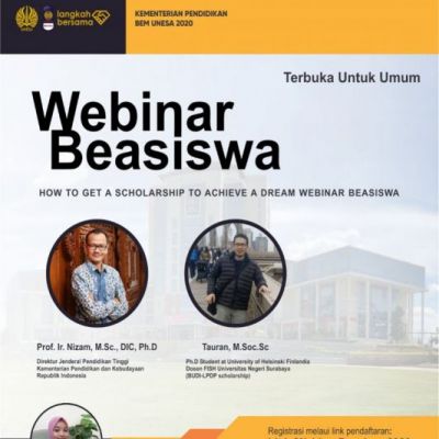 Webinar Beasiswa, Begini Kiat Mendapatkan Beasiswa yang Diimpikan