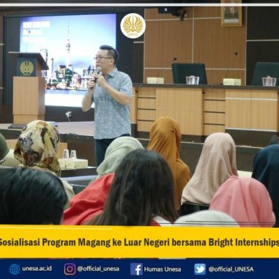 Sosialisasi Program Magang ke Luar Negeri bersama Bright Internships