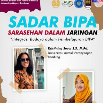 Serasehan Daring JBSI Unesa Usung Tema Integrasi Budaya dalam Pembelajaran BIPA