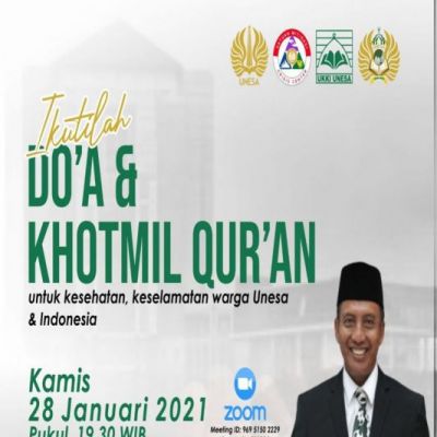Unesa Gelar Khatmil Qur an dan Doa Bersama secara Virtual