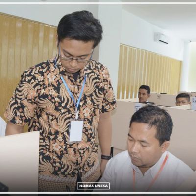 Unesa Sukseskan Tes Perangkat Desa Berbasis CAT