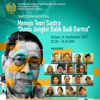 Mengenang Budi Darma dan Karyanya, FBS UNESA Adakan Simposium Nasional Menuju Teori Sastra Dunia Jungkir Balik Budi Darma
