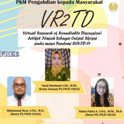Adaptasi Penulisan Artikel Ilmiah Sebagai Pengganti Skripsi oleh Tim PKM FIP Unesa