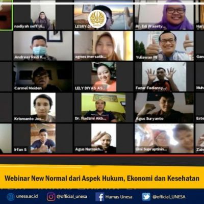 Webinar New Normal dari Aspek Hukum, Ekonomi dan Kesehatan