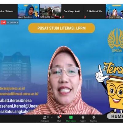 Pusat Studi Literasi UNESA Helat Sadaring Nasional Bahas AKM di Sekolah Dasar