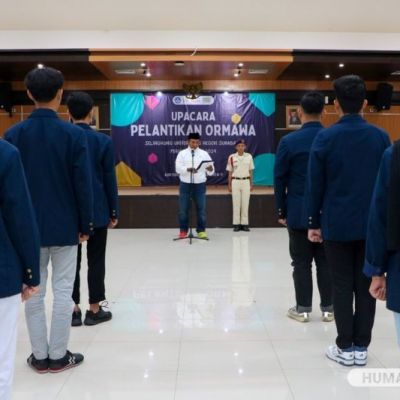 Lantik Pengurus Ormawa 2024, Rektor Ajak Lahirkan Terobosan yang Berdampak Baik