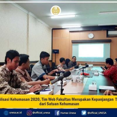 Sosialisasi Kehumasan 2020, Tim Web Fakultas Merupakan Kepanjangan Tangan dari Satuan Kehumasan