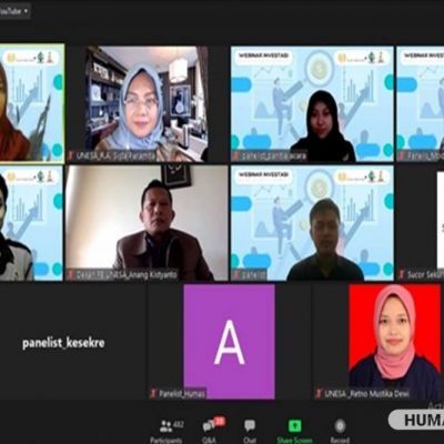 Webinar Nasional FE Unesa Investasi bagi Milenial di Masa Pandemi