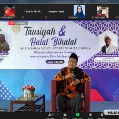 Tausiah dan Halalbihalal Ajang Silaturahmi, Saling Memotivasi Menuju FBS yang Produktif dan Berprestasi