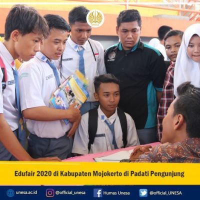 Edufair 2020 di Kabupaten Mojokerto di Padati Pengunjung