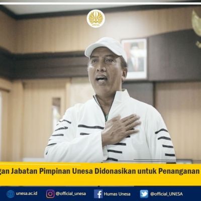 Tunjangan Jabatan Pimpinan Unesa Didonasikan untuk Penanganan Covid-19