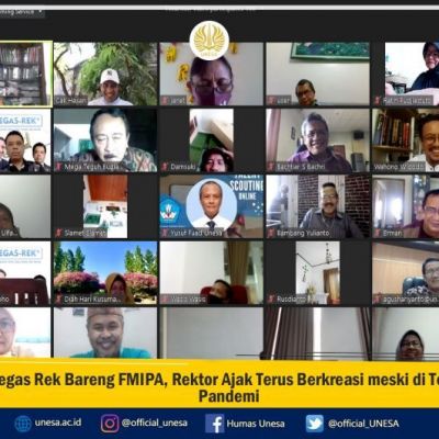 Ngegas Rek Bareng FMIPA, Rektor Ajak Terus Berkreasi Meski di Tengah Pandemi