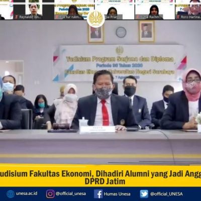 Yudisium Fakultas Ekonomi, Dihadiri Alumni yang Jadi Anggota DPRD Jatim