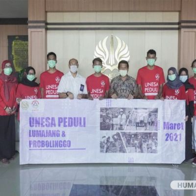 Tanggap Bencana Unesa Kembali Kirim Relawan ke Lumajang dan Probolinggo
