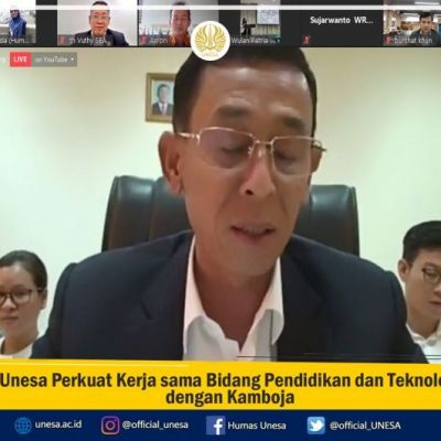 Unesa Perkuat Kerja sama Bidang Pendidikan dan Teknologi dengan Kamboja