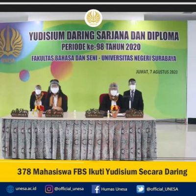 378 Mahasiswa FBS Ikuti Yudisium Secara Daring