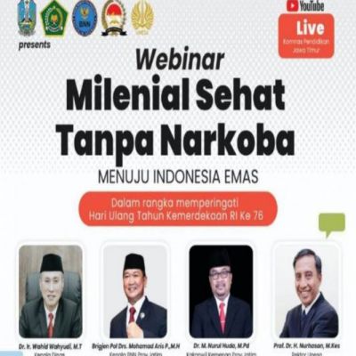 Sasar Milenial, Komnasdik Jatim dan UNESA Helat Webinar Antinarkoba