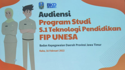 Audiensi Teknologi Pendidikan Ke Badan Kepegawaian Daerah Provinsi Jawa Timur