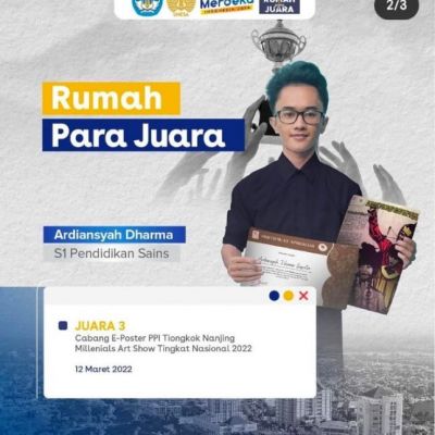 Usung Akulturasi Budaya China dan Dayak, Mahasiswa UNESA Raih Juara 3 Lomba Poster