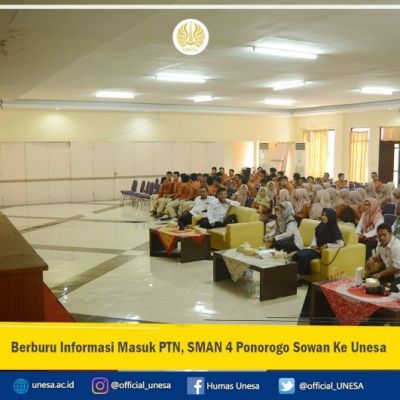 Berburu Informasi Masuk PTN, SMAN 4 Ponorogo Sowan Ke Unesa
