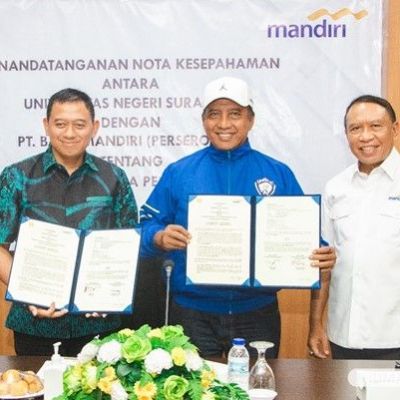 UNESA dan Bank Mandiri Teken MoU Kerja Sama Peningkatan Layanan