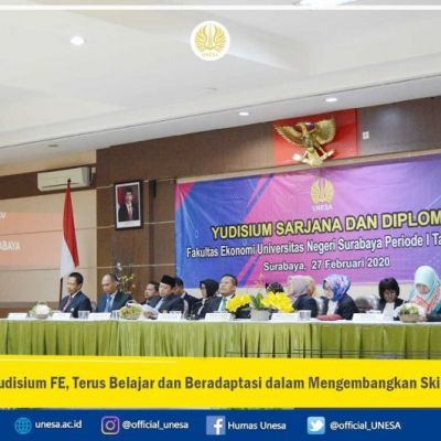 Yudisium FE, Terus Belajar dan Beradaptasi dalam Mengembangkan Skill