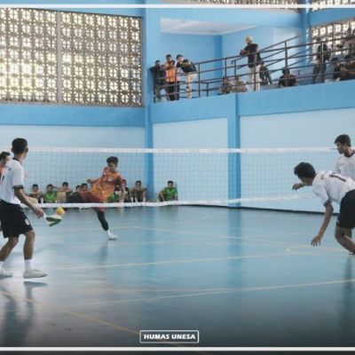 Timnas Takraw Lakukan Uji Coba di Unesa