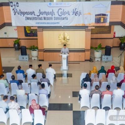UNESA Gelar Pelepasan Civitas yang Berangkat Haji Tahun ini