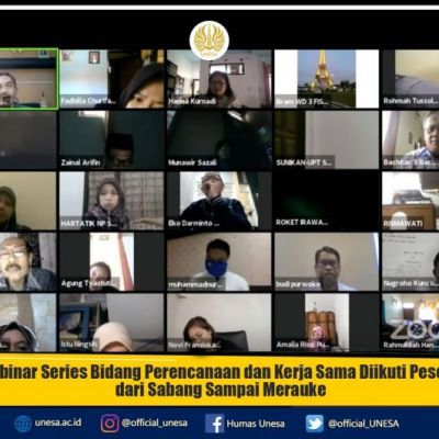Webinar Series Bidang Perencanaan dan Kerja Sama Diikuti Peserta dari Sabang Sampai Merauke