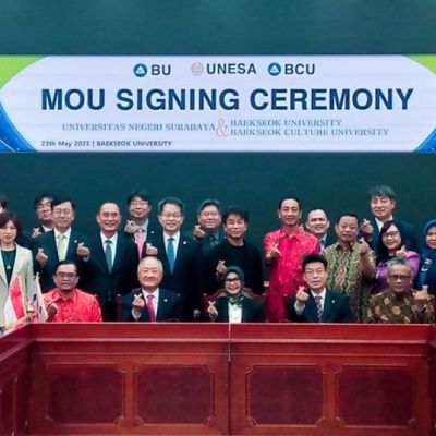 UNESA MoU dengan 3 Universitas di Korsel Kerja Sama Bidang Kesehatan, Kesenian hingga Sains
