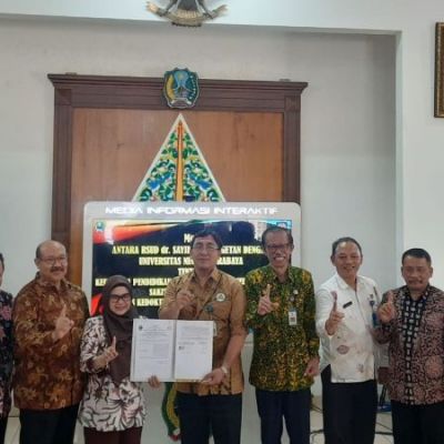Teken MoU, RSUD dr Saydiman Siap Jadi Rumah Sakit Pendidikan Satelit UNESA