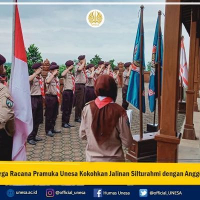 Warga Racana Pramuka Unesa Kokohkan Jalinan Silturahmi dengan Anggota